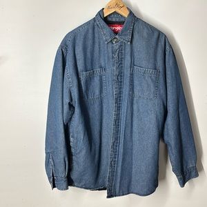 Wrangler denim shacket lined